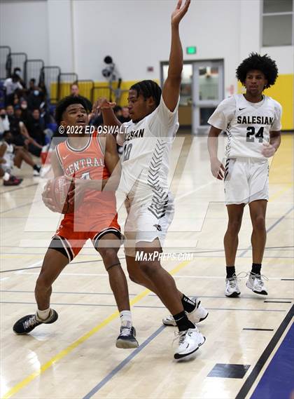 Thumbnail 2 in Salesian College Preparatory vs. Central (CIF D2 NorCal First Round) photogallery.