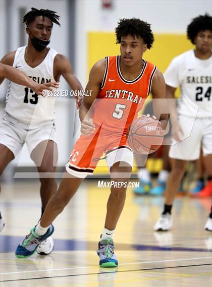 Thumbnail 1 in Salesian College Preparatory vs. Central (CIF D2 NorCal First Round) photogallery.