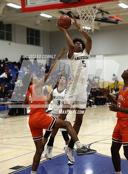 Thumbnail 1 in Salesian College Preparatory vs. Central (CIF D2 NorCal First Round) photogallery.