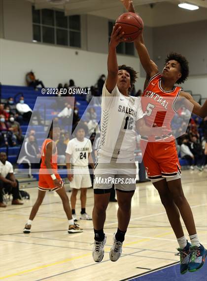 Thumbnail 1 in Salesian College Preparatory vs. Central (CIF D2 NorCal First Round) photogallery.