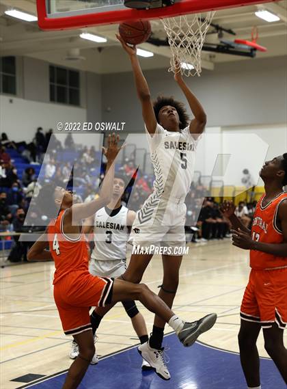 Thumbnail 2 in Salesian College Preparatory vs. Central (CIF D2 NorCal First Round) photogallery.