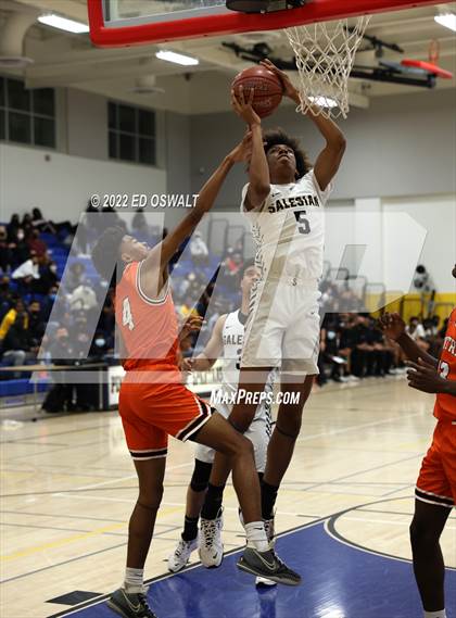 Thumbnail 3 in Salesian College Preparatory vs. Central (CIF D2 NorCal First Round) photogallery.