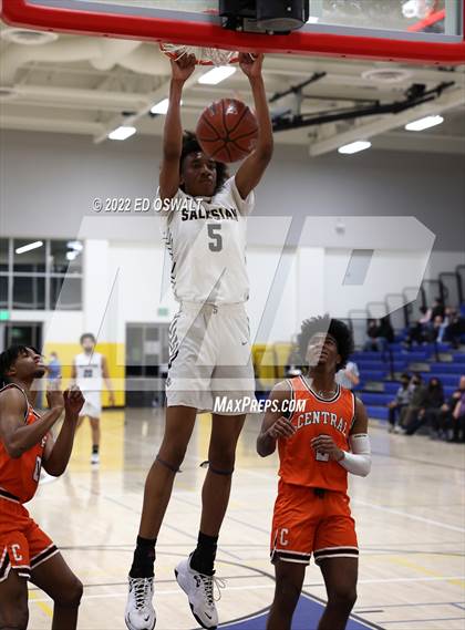 Thumbnail 2 in Salesian College Preparatory vs. Central (CIF D2 NorCal First Round) photogallery.