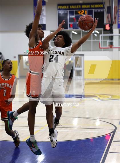 Thumbnail 3 in Salesian College Preparatory vs. Central (CIF D2 NorCal First Round) photogallery.