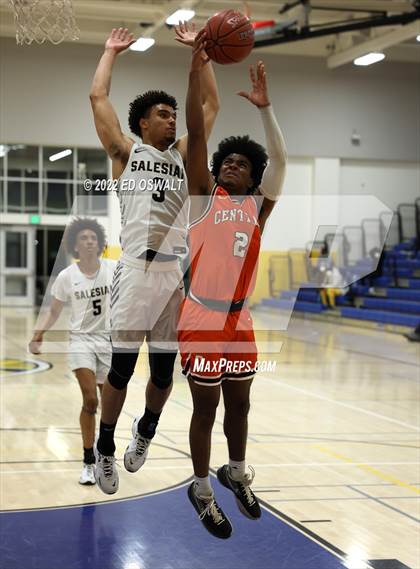 Thumbnail 1 in Salesian College Preparatory vs. Central (CIF D2 NorCal First Round) photogallery.