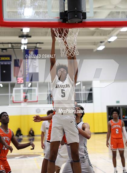 Thumbnail 2 in Salesian College Preparatory vs. Central (CIF D2 NorCal First Round) photogallery.