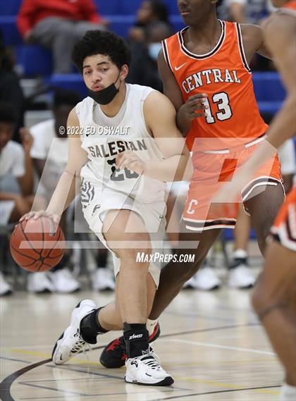 Thumbnail 3 in Salesian College Preparatory vs. Central (CIF D2 NorCal First Round) photogallery.
