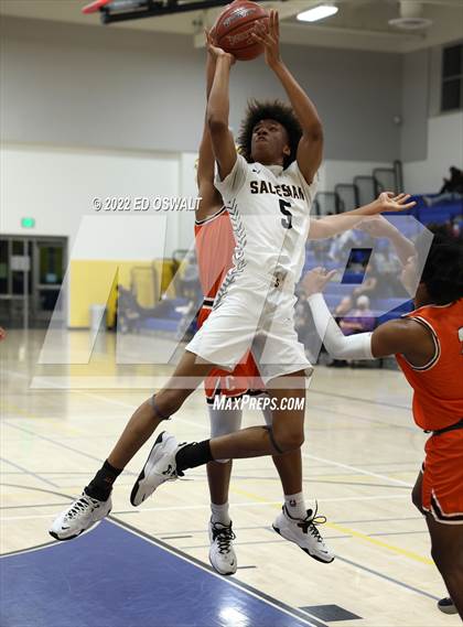 Thumbnail 3 in Salesian College Preparatory vs. Central (CIF D2 NorCal First Round) photogallery.