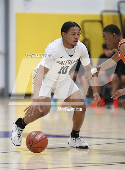 Thumbnail 3 in Salesian College Preparatory vs. Central (CIF D2 NorCal First Round) photogallery.