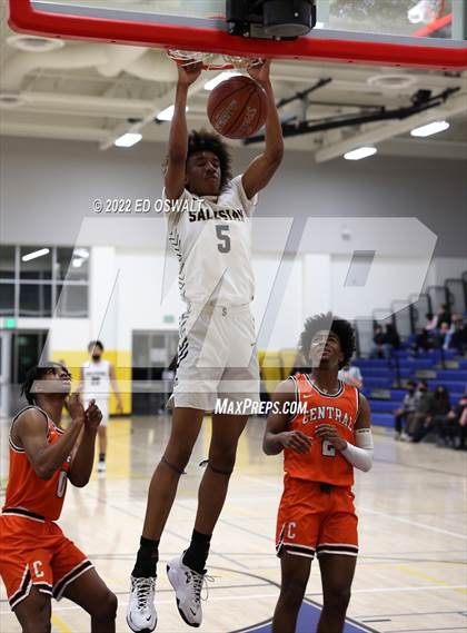 Thumbnail 1 in Salesian College Preparatory vs. Central (CIF D2 NorCal First Round) photogallery.