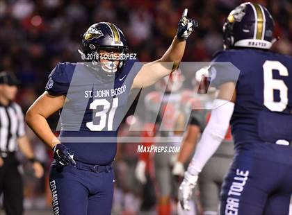 Thumbnail 1 in St. John Bosco vs. Mater Dei (CIF SS DIV 1 Final) photogallery.