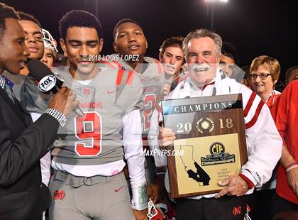 Thumbnail 1 in St. John Bosco vs. Mater Dei (CIF SS DIV 1 Final) photogallery.