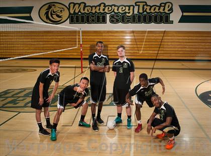 Thumbnail 3 in Monterey Trail Varsity Boys Volleyball Team and Individual Photos photogallery.