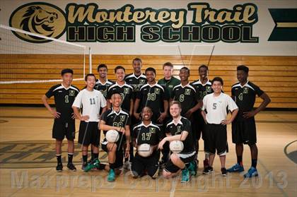 Thumbnail 3 in Monterey Trail Varsity Boys Volleyball Team and Individual Photos photogallery.