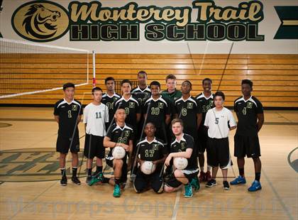 Thumbnail 1 in Monterey Trail Varsity Boys Volleyball Team and Individual Photos photogallery.
