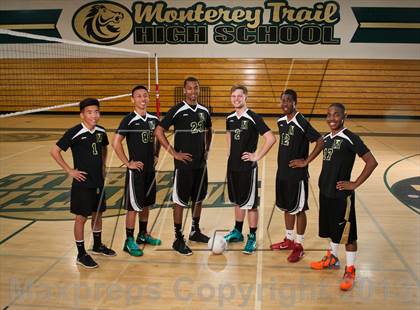 Thumbnail 2 in Monterey Trail Varsity Boys Volleyball Team and Individual Photos photogallery.