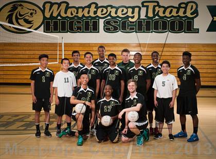 Thumbnail 2 in Monterey Trail Varsity Boys Volleyball Team and Individual Photos photogallery.