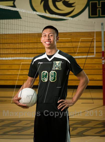 Thumbnail 2 in Monterey Trail Varsity Boys Volleyball Team and Individual Photos photogallery.