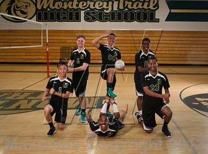 Thumbnail 2 in Monterey Trail Varsity Boys Volleyball Team and Individual Photos photogallery.