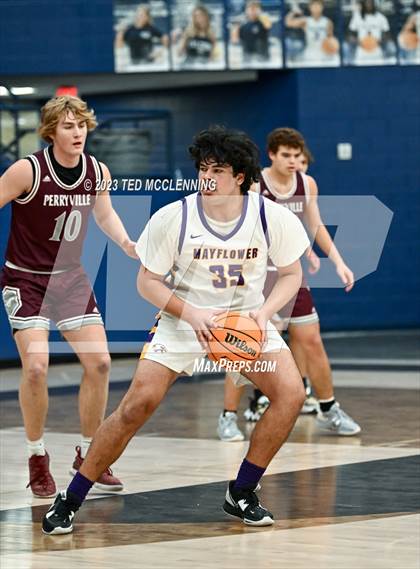 Thumbnail 3 in Mayflower vs Perryville (AAA 3A-5 district 2nd round) photogallery.