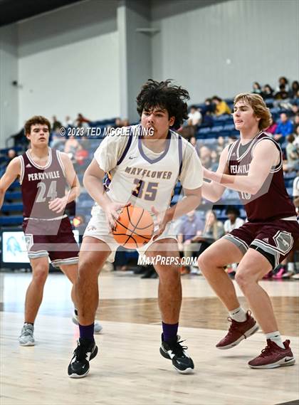 Thumbnail 1 in Mayflower vs Perryville (AAA 3A-5 district 2nd round) photogallery.