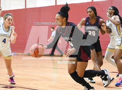 Thumbnail 2 in Sparkman vs Vandebilt Catholic (Allstate Sugar Bowl National Prep Classic) photogallery.