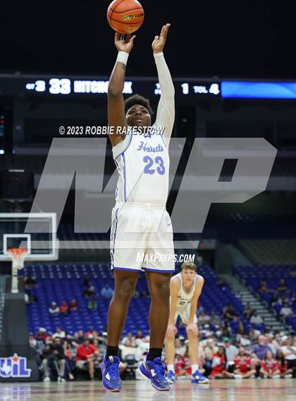 Thumbnail 1 in Hooks vs. Hitchcock (UIL 3A Basketball State Semifinal) photogallery.