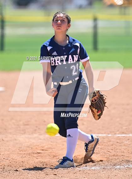 Thumbnail 2 in Cypress Woods vs Bryan (NFCA Texas High School Leadoff Classic Tournament) photogallery.
