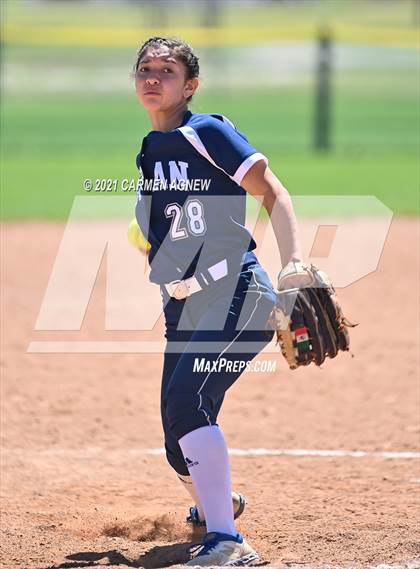Thumbnail 3 in Cypress Woods vs Bryan (NFCA Texas High School Leadoff Classic Tournament) photogallery.