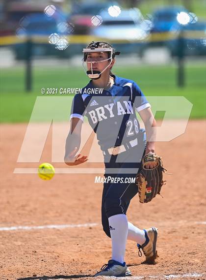 Thumbnail 2 in Cypress Woods vs Bryan (NFCA Texas High School Leadoff Classic Tournament) photogallery.