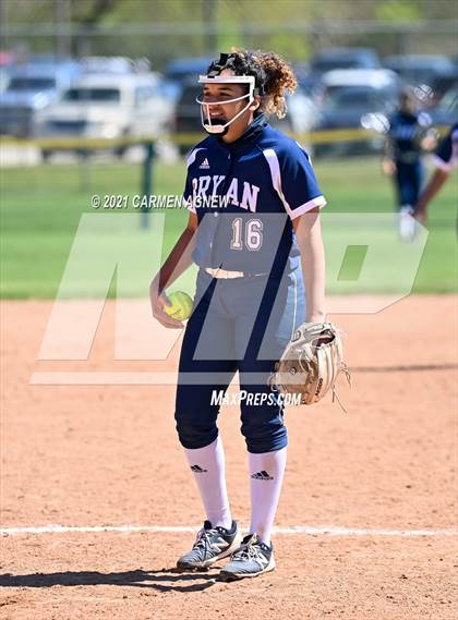 Thumbnail 3 in Cypress Woods vs Bryan (NFCA Texas High School Leadoff Classic Tournament) photogallery.