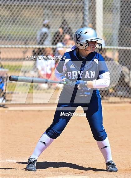 Thumbnail 3 in Cypress Woods vs Bryan (NFCA Texas High School Leadoff Classic Tournament) photogallery.