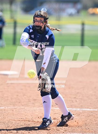 Thumbnail 3 in Cypress Woods vs Bryan (NFCA Texas High School Leadoff Classic Tournament) photogallery.