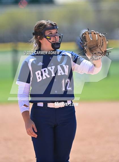 Thumbnail 1 in Cypress Woods vs Bryan (NFCA Texas High School Leadoff Classic Tournament) photogallery.