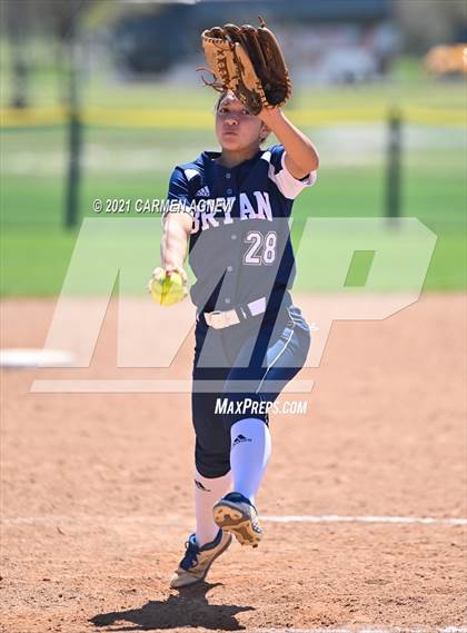 Thumbnail 2 in Cypress Woods vs Bryan (NFCA Texas High School Leadoff Classic Tournament) photogallery.