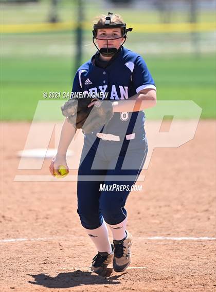 Thumbnail 3 in Cypress Woods vs Bryan (NFCA Texas High School Leadoff Classic Tournament) photogallery.