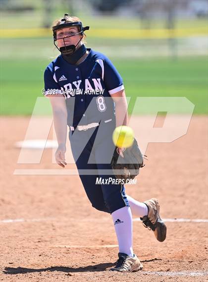 Thumbnail 2 in Cypress Woods vs Bryan (NFCA Texas High School Leadoff Classic Tournament) photogallery.