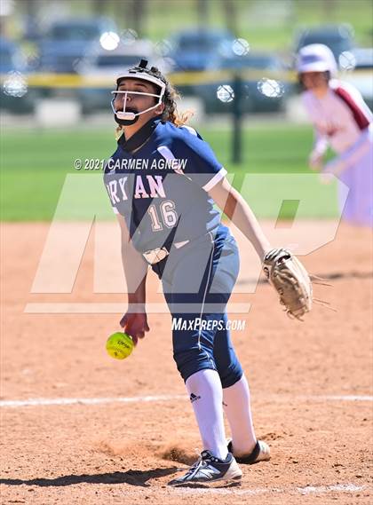 Thumbnail 3 in Cypress Woods vs Bryan (NFCA Texas High School Leadoff Classic Tournament) photogallery.