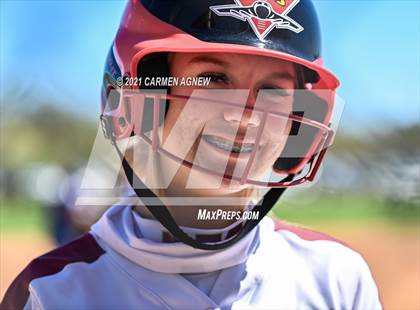 Thumbnail 2 in Cypress Woods vs Bryan (NFCA Texas High School Leadoff Classic Tournament) photogallery.