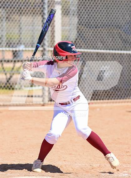 Thumbnail 3 in Cypress Woods vs Bryan (NFCA Texas High School Leadoff Classic Tournament) photogallery.