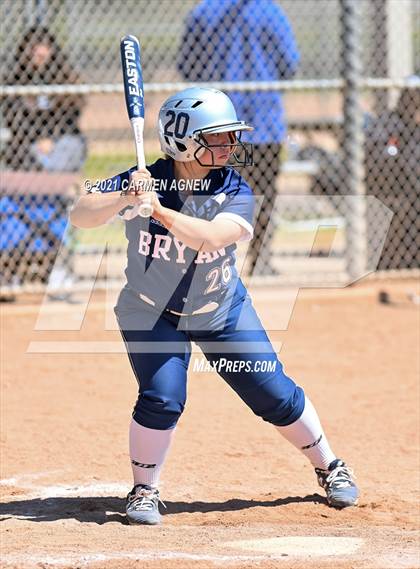 Thumbnail 1 in Cypress Woods vs Bryan (NFCA Texas High School Leadoff Classic Tournament) photogallery.