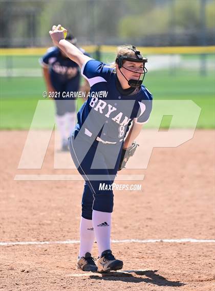 Thumbnail 2 in Cypress Woods vs Bryan (NFCA Texas High School Leadoff Classic Tournament) photogallery.