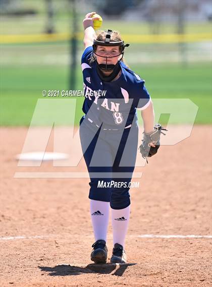 Thumbnail 2 in Cypress Woods vs Bryan (NFCA Texas High School Leadoff Classic Tournament) photogallery.