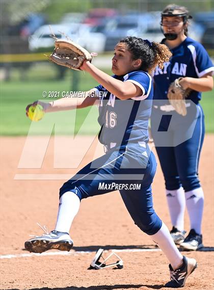Thumbnail 3 in Cypress Woods vs Bryan (NFCA Texas High School Leadoff Classic Tournament) photogallery.