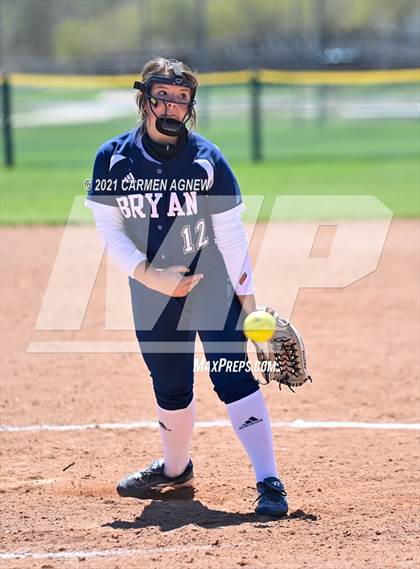 Thumbnail 2 in Cypress Woods vs Bryan (NFCA Texas High School Leadoff Classic Tournament) photogallery.