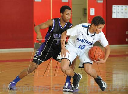 Thumbnail 3 in Rancho Cucamonga vs. Diamond Ranch (MaxPreps Holiday Classic) photogallery.