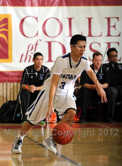 Thumbnail 3 in Rancho Cucamonga vs. Diamond Ranch (MaxPreps Holiday Classic) photogallery.