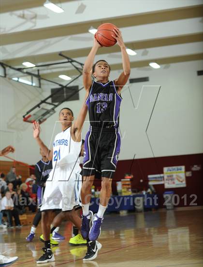Thumbnail 3 in Rancho Cucamonga vs. Diamond Ranch (MaxPreps Holiday Classic) photogallery.