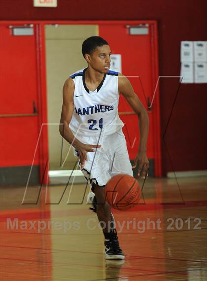 Thumbnail 2 in Rancho Cucamonga vs. Diamond Ranch (MaxPreps Holiday Classic) photogallery.