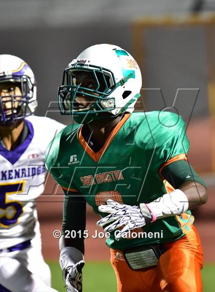 Thumbnail 3 in Brackenridge vs Houston [Sam] (Alamo Stadium) photogallery.